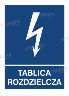 TABLICA ROZDZIELCZA - folia samoprzylepna 20x30cm