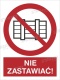 NIE ZASTAWIAĆ! - płyta fotoluminescencyjna 20x30cm