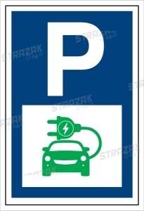 PARKING DLA SAMOCHODÓW ELEKTRYCZNYCH - płyta sztywna 40x60cm