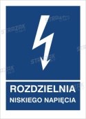 ROZDZIELNIA NISKIEGO NAPIĘCIA - folia magnetyczna 20x30cm