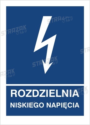 ROZDZIELNIA NISKIEGO NAPIĘCIA - folia magnetyczna 20x30cm