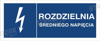 ROZDZIELNIA ŚREDNIEGO NAPIĘCIA - folia magnetyczna 20x30cm