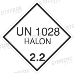 UN 1028 HALON 2,2 - folia samoprzylepna 10x10cm
