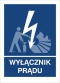 WYŁĄCZNIK PRĄDU - folia magnetyczna 20x30cm