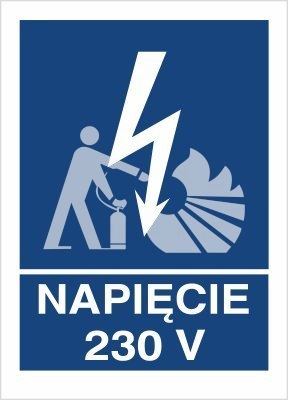 NAPIĘCIE 230V - płyta sztywna 10x15cm