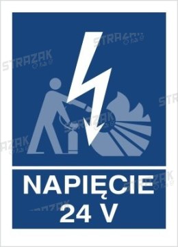 NAPIĘCIE 24V - folia magnetyczna 15x20cm