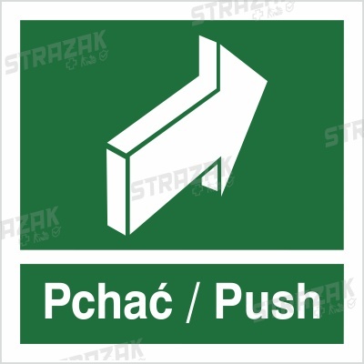 PCHAĆ - PUSH - folia fotoluminescencyjna 7x15cm