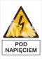 POD NAPIĘCIEM - folia samoprzylepna 7x20cm