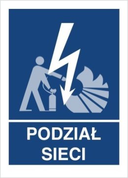 PODZIAŁ SIECI - folia magnetyczna 7x20cm