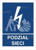 PODZIAŁ SIECI - folia samoprzylepna 15x20cm