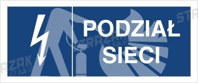 PODZIAŁ SIECI - folia samoprzylepna 15x20cm