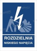 ROZDZIELNIA NISKIEGO NAPIĘCIA - folia magnetyczna 15x20cm