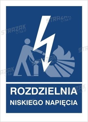 ROZDZIELNIA NISKIEGO NAPIĘCIA - folia magnetyczna 15x20cm