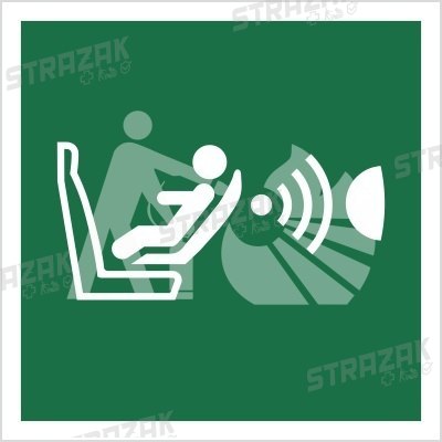 SYSTEM DETEKCJI OBECNOŚCI I POŁOŻENIA FOTELIKA DZIECIĘCEGO - płyta fotoluminescencyjna 35x35cm