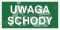 UWAGA SCHODY - płyta fotoluminescencyjna 15x30cm