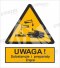 OSTRZEŻENIE PRZED SUBSTANCJAMI I PREPARATAMI ŻRĄCYMI - płyta sztywna 10x15cm