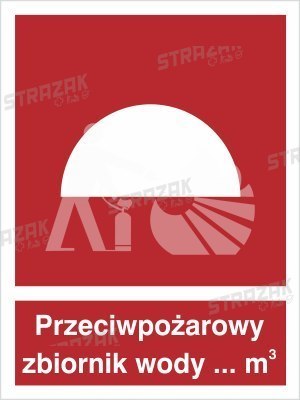 PRZECIWPOŻAROWY ZBIORNIK WODY - płyta sztywna 20x30cm