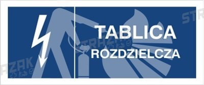 TABLICA ROZDZIELCZA - płyta sztywna 7x10cm
