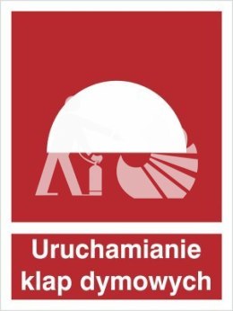 URZĄDZENIE DO URUCHOMIANIA KLAP DYMOWYCH - płyta sztywna 15x20cm