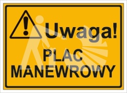 UWAGA! PLAC MANEWROWY - płyta cienka 25x35cm