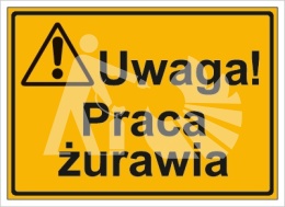 UWAGA! PRACA ŻURAWIA - płyta cienka 25x35cm