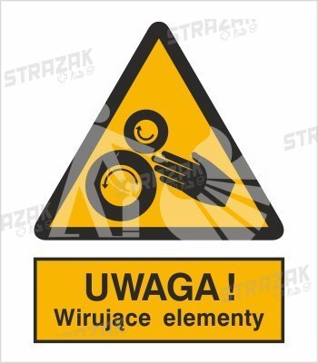 UWAGA! WIRUJĄCE ELEMENTY - płyta sztywna 10x15cm