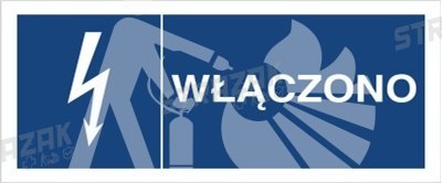 WŁĄCZONO - folia magnetyczna 7x10cm