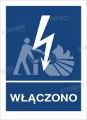 WŁĄCZONO - folia samoprzylepna 15x20cm