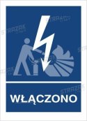 WŁĄCZONO - płyta sztywna 15x20cm