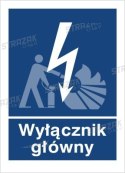 WYŁĄCZNIK GŁÓWNY - folia magnetyczna 15x20cm