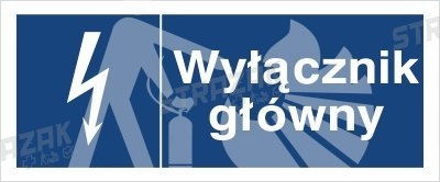 WYŁĄCZNIK GŁÓWNY - folia magnetyczna 7x20cm
