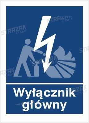 WYŁĄCZNIK GŁÓWNY - płyta sztywna 7x20cm