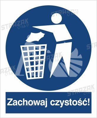 ZACHOWAJ CZYSTOŚĆ - płyta sztywna 5x7cm