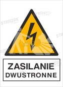 ZASILANIE DWUSTRONNE - folia samoprzylepna 10x15cm
